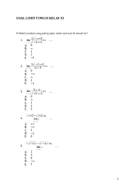 Maybe you would like to learn more about one of these? Materi Dan Lks Matematika Kelas Xi Ipa Semester 2 Limit Fungsi