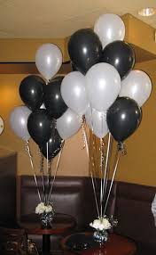Black And White Balloons Design Wedding And Party Decorators Mj Decorations Prom Decor Black And White Balloons White Party Theme