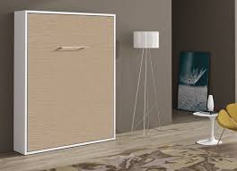 Lit Escamotable 140x190 Cm Verticale Espacia Structure Blanche Facade Chrome Sans Matelas Lestendances Fr Lit Escamotable Armoire Lit Escamotable Mobilier De Salon