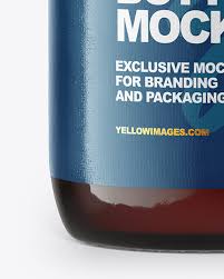 Download Amber Glass Bottle Mockup In Bottle Mockups On Yellow Images Object Mockups PSD Mockup Templates