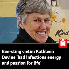 The funeral of retired nurse and professional beekeeper Kathleen, 73, took  place today in Knockmore Full story below