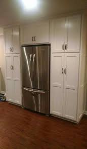 Pantry Cabinets Around Cabinet Depth Fridge Kitchen Pantry Cabinets Pantry Cabinet Country Kitchen Cabinets