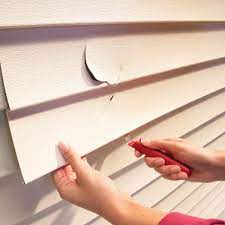 The patch is made of a very thin piece of pvc, the reason it is so thin is so when. How To Replace Vinyl Siding Diy Family Handyman