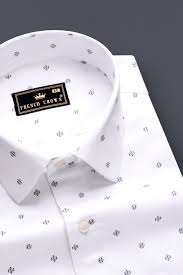 Tropical Blue Formal Textured Premium Cotton Jacquard Shirt For Men