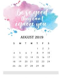 Inspirational August 2019 Quotes Calendar Motivasi Fotografi