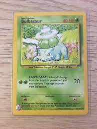 Bulbasaur learns the following moves in pokémon sword & shield at the levels specified. Original 1995 Bulbasaur Pokemon Card Mint Condition Ready To Ship In Card Protector Sleeve All Purchases Are Final Must Return Pokemon Cards Pokemon Cards