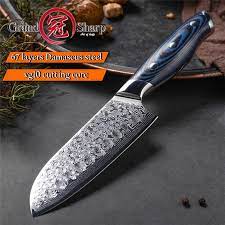 Buy 5 Inch Santoku Knife Damascus Kitchen Knife 67 Layers Japanese Japanese Vg10 Kitchen Knife Cooking Tools At Affordable Prices Free Shipping Real Reviews With Photos Joom