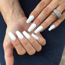 Recently they have become a total hit in the beauty world. 25 Fancy White Coffin Nails Bright And Fasionable Designs