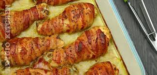 Pulpele de pui le spalam si le curatam. Pulpe De Pui La Cuptor Infasurate Cu Bacon Adygio Kitchen