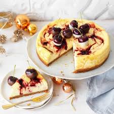 Baked Cherry Swirl Cheesecake Recipe Myfoodbook Recipe Cheesecake Recipes Savoury Cake Cheesecake