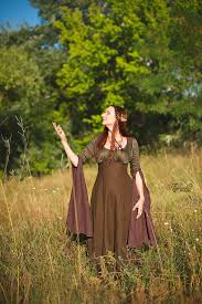 Wood Elven Dress Fairy Wedding Dress Fantasy Gown Larp Etsy Elven Dress Medieval Wedding Dress Fairy Wedding Dress