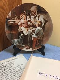 Vintage 1977 Norman Rockwell Collector Plate "The Toy Maker" by Knowles  China