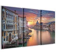 Stampe Su Tela 3pz 120x90cm Venezia 010 Quadri Moderni Quadro Arredamento Casa Stampa Su Tela Stampe Moderno