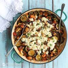 Low Carb Vegetarian Greek Briam The Ketodiet Blog Low Carb Vegetarian Briam Recipes Vegetarian