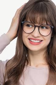 Noun Round Gray Glasses for Women