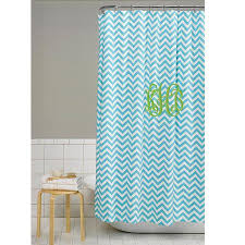 Chevron Monogram Shower Curtain I In Tiffany Blue Shower Curtain Monogram Cute Home Decor Girl Bathrooms