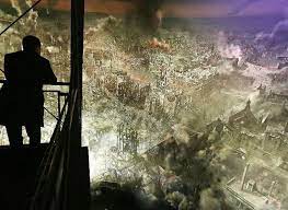 德国germany 德累斯顿dresden 艺术家yadegar asisi 为纪念德累斯顿被英美轰炸70周年而拍摄了一组图展现今夕城市对比 摄影师 sean gallup seattle events commemoration anniversary