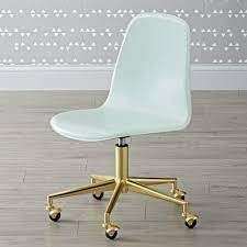 shop class act mint amp gold desk chair here 39 s a smart idea our leather desk chair has rolling wheel gold desk chair kids desk chair white desk chair