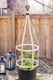 Easy diy crib rail trellis. Diy Planter Trellis Perfect For Container Gardens Inspiration For Moms