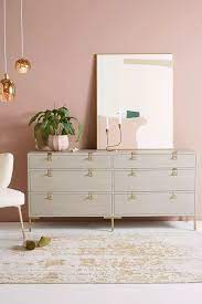 Sealed with clear lacquer for protection. Ingram Six Drawer Dresser Anthropologie Six Drawer Dresser Dresser Design Furniture