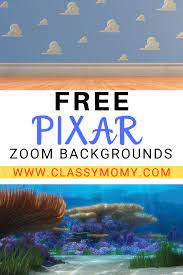 Free Disney Pixar Zoom Backgrounds Classy Mommy Zoom Backgrounds Fun Zoom Background Disney Background