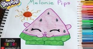 Shopkins Melonie Pips Color Page How To Speed Coloring Crayola Hand Drawn Family Play Time Youtube How To Draw Hands Crayola Colored Pencils Crayola
