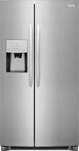 This 28 top freezer refrigerator by frigidaire offers 139 cu ft total capacity for all your refrigeration needs it also features eventemp cooling system flexible interior storage system humidity controlled crisper drawer. Frigidaire Gallery 22 2 Cu Ft Counter Depth Side By Side Refrigerator Stainless Steel Fgsc2335tf