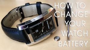 how to change a watch battery