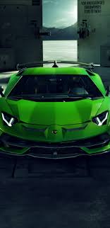 1440x2960 Sports Car Lamborghini Aventador Svj Wallpaper Lamborghini Aventador Lamborghini Green Lamborghini