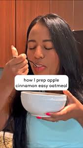 Meet our Marketing Associate Greisy! This is how she preps our new apple  cinnamon easy oatmeal for her post-workout breakfast. How would you add  your protein powder? And will you try it hot or as ...