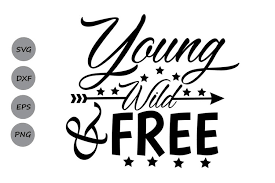 He writes in the readme of the original package: Young Wild And Free Svg Fourth Of July Svg Patriotic Svg 105009 Cut Files Design Bundles