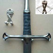 In stock on june 17, 2021. Sword Holder For Wall Vertical Display Sword Display Sword Display Cases Sword Display Ideas