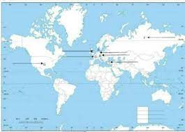 World travel and map sites: On The Given Outline Political Map Of World Identify And Label The Following Countries 1 Central Brainly In