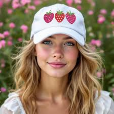 Embroidered Strawberry Hat, Strawberries Baseball Cap, Fruit Strawberry  Core Strawberry Coquette Aesthetic, Strawberry Festival, Hat for Her