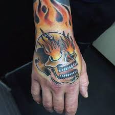 Tattoo skull flames with free shipping. Top 47 Flaming Skull Tattoo Ideas 2021 Inspiration Guide