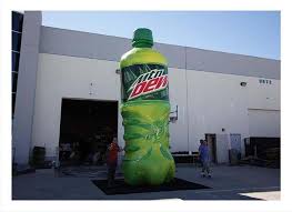 Inflatable Mountain Dew Bottle Custom Inflatable Inflatable Rentals Inflatable