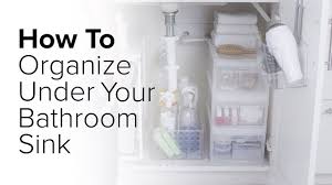 They also make it super easy to find and grab what you need when you're getting ready in the morning. How To Organize Under Your Bathroom Sink Youtube