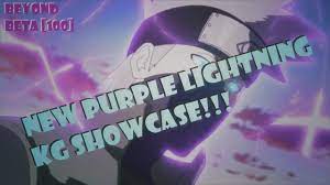 New Purple Lightning Kg Showcase Beyond Update 100 Roblox Nrpg Beyond Youtube