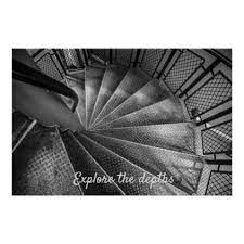 Black White Metallic Optical Illusion Staircase Poster Zazzle Com Optical Illusions Illusions Metal Art Prints