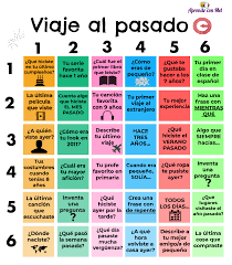 Juego Para Practicar Los Pasados Actividades Para Clase De Espanol Conversacion En Espanol Recursos De Ensenanza De Espanol