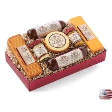Summer Sausage Cheese Gift Box Cheese Gifts Gourmet Food Gift Basket Cheese Gift Baskets