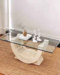 Oval glass coffee table lift up coffee table large coffee tables modern coffee tables contemporary coffee table living room flume swoval coffee table. Mrhomebody Fossil Stone Coffee Table With A 10mm Glass Facebook