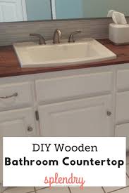 Bathroom ideas & projects (8) flooring ideas & projects. How To Make A Wooden Countertop For Your Bathroom Splendry