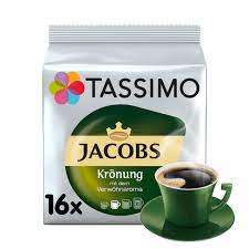 For more than 40 years, jacobs kroenung presented as one of the most popular coffees of the germans and the enthusiastic connoisseur by the inimitable gourmet flavor. Tassimo Jacobs Kronung Kapseln T Discs Fur 16 Kaffee