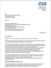 It is proof you have been vaccinated. Uk Covid Matt Hancock Plays Down Nhs Warning Of Major Contraction In Vaccine Supply As It Happened Politics The Guardian