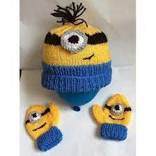 Toddler Minion Hat Knitting Pattern By Hennie Hat Knitting Patterns Knitting Knitting Patterns