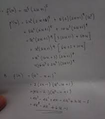 Dalam postingan ini kita melihat pembahasan dari contoh soal turunan fungsi aljabar secara detil dan mudah dipahami. A Turunan F X X 3 2x 1 5 B Turunan Fungsi X 2 X 1 2 Brainly Co Id