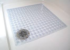 Gorilla Grip Square 21 Inch By 21 Inch Non Slip Machine Washable Bath Mat Clear Not All Suction Cups Ar Washable Bath Mat Tub Mat Kids Bathroom Accessories