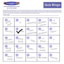 We've got 11 questions—how many will you get right? Bingo The Quiz For A Full House Pub Quiz Questions