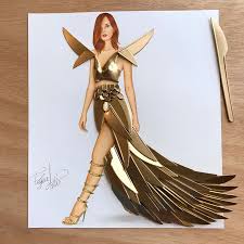 Dress Made Out Of 50 Knives By Edgar Artis Fashion Design Drawings Fashion Art Fashion Illustration